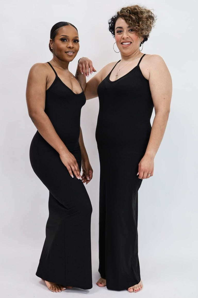 Racerback Maxi Dress (Black)