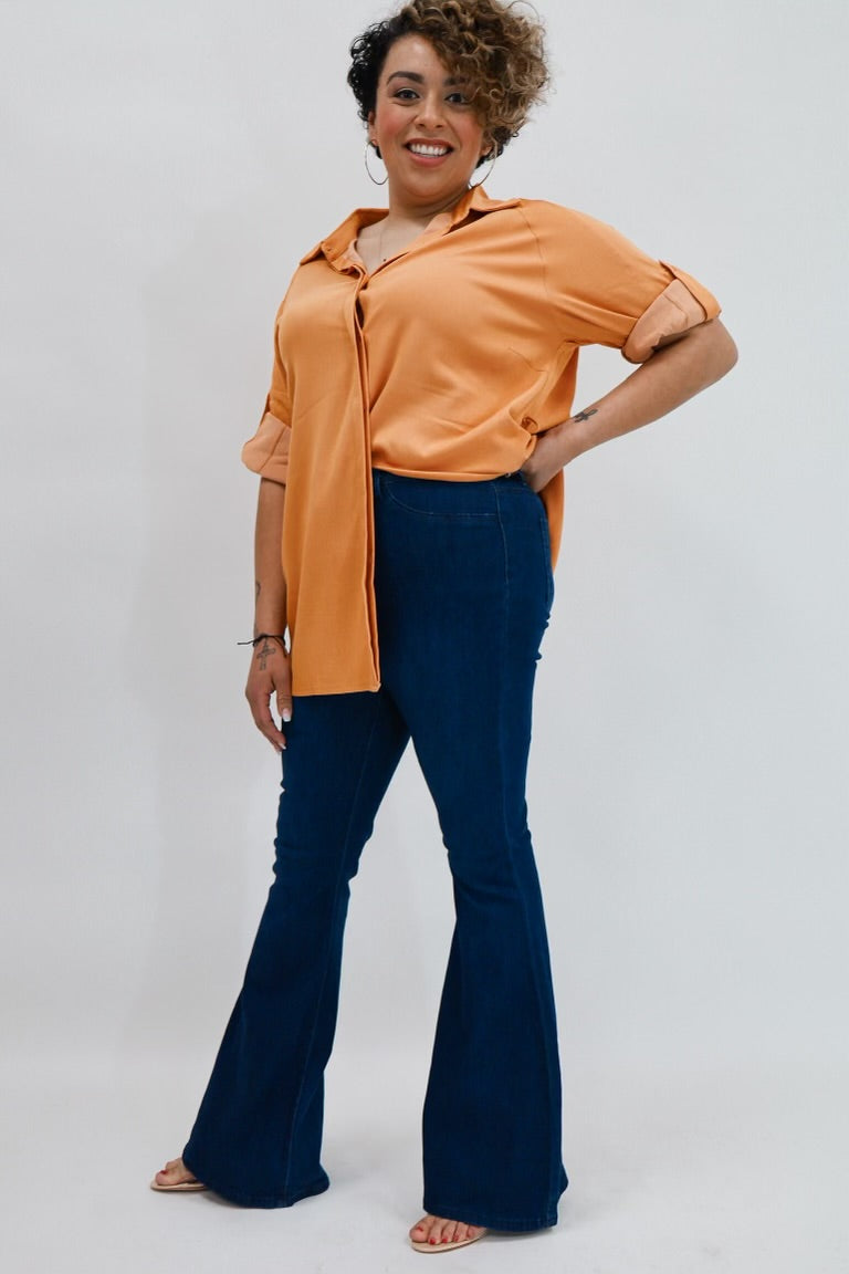 Denim Bell Bottom Jeans