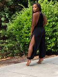 Side Split Jumpsuit (Black)